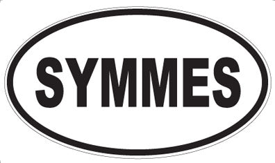 SYMMES - Oval Sticker