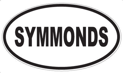 SYMMONDS - Oval Sticker