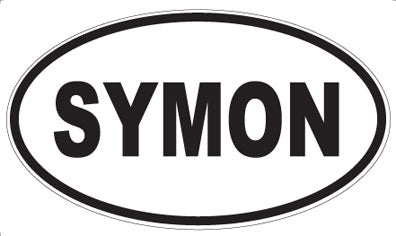 SYMON - Oval Sticker