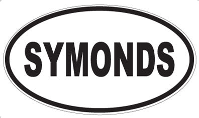 SYMONDS - Oval Sticker