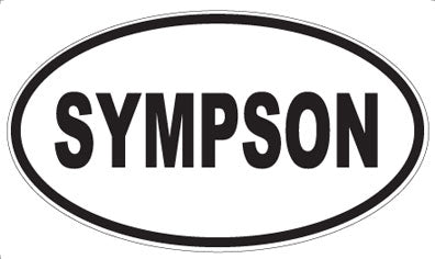 SYMPSON - Oval Sticker