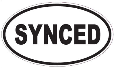 SYNCED - Oval Sticker