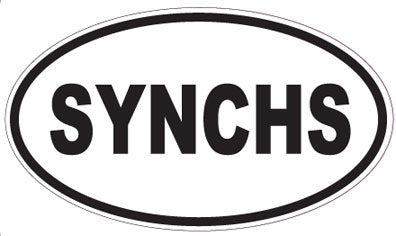 SYNCHS - Oval Sticker