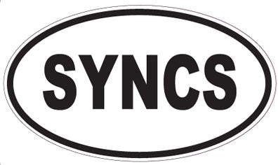 SYNCS - Oval Magnet