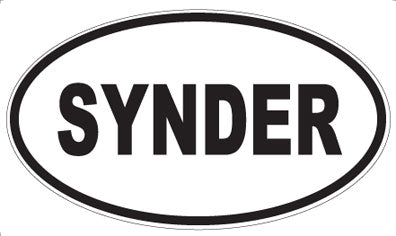 SYNDER - Oval Sticker