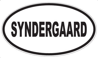 SYNDERGAARD - Oval Sticker
