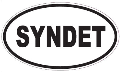 SYNDET - Oval Sticker