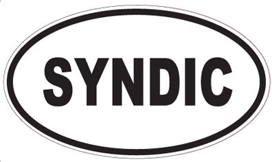 SYNDIC - Oval Sticker