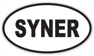 SYNER - Oval Sticker