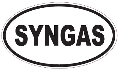 SYNGAS - Oval Sticker