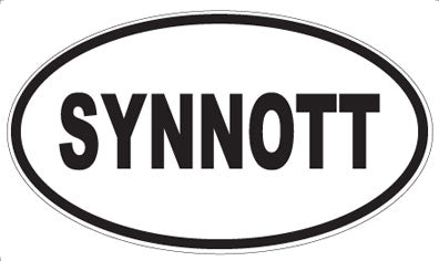 SYNNOTT - Oval Sticker