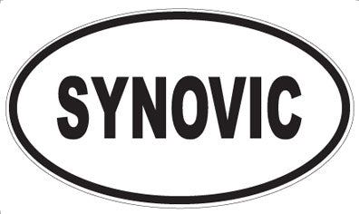 SYNOVIC - Oval Sticker
