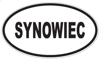 SYNOWIEC - Oval Sticker