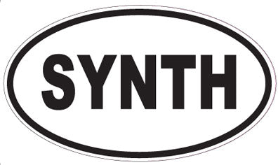 SYNTH - Oval Sticker