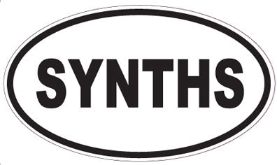 SYNTHS - Oval Sticker