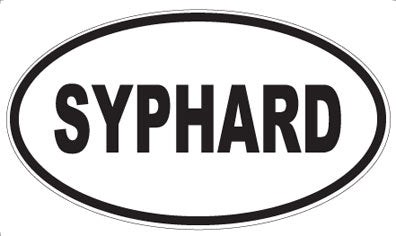 SYPHARD - Oval Sticker