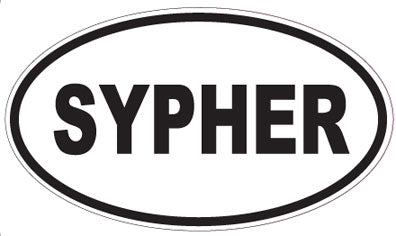 SYPHER - Oval Sticker