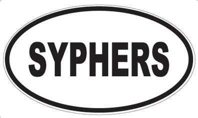 SYPHERS - Oval Sticker