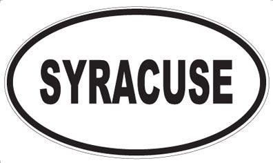 SYRACUSE - Oval Sticker