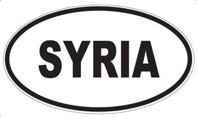 SYRIA - Oval Sticker