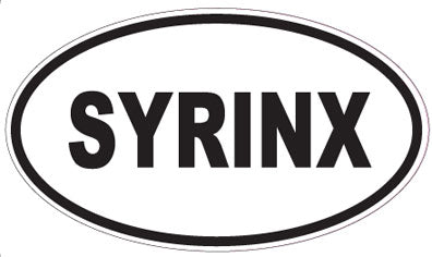 SYRINX - Oval Sticker