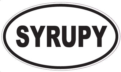 SYRUPY - Oval Sticker