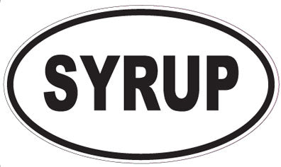 SYRUP - Oval Magnet