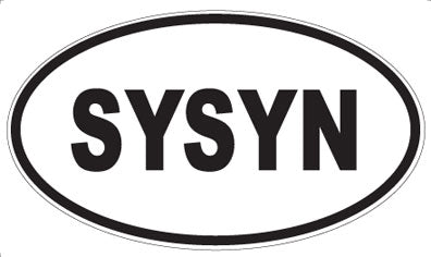 SYSYN - Oval Sticker