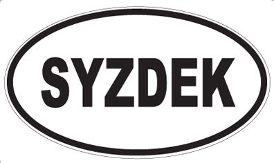 SYZDEK - Oval Sticker
