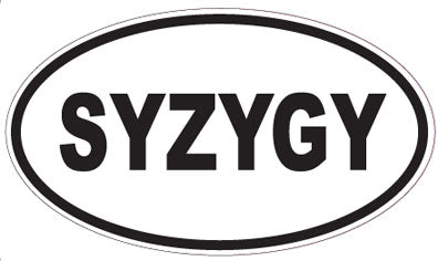 SYZYGY - Oval Sticker