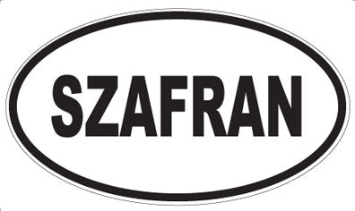 SZAFRAN - Oval Sticker