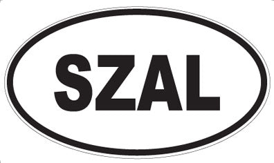 SZAL - Oval Sticker