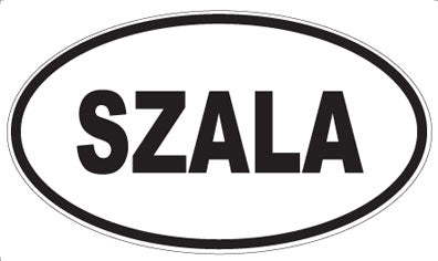 SZALA - Oval Sticker