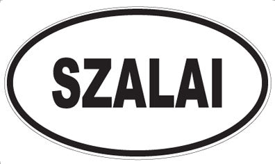 SZALAI - Oval Sticker