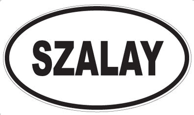 SZALAY - Oval Sticker