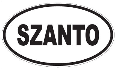 SZANTO - Oval Sticker