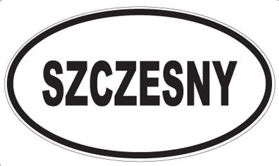SZCZESNY - Oval Sticker