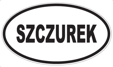 SZCZUREK - Oval Sticker