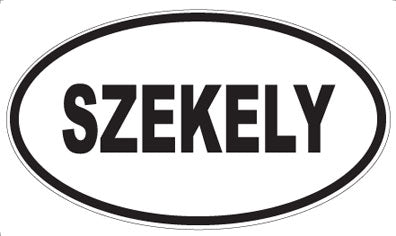 SZEKELY - Oval Sticker