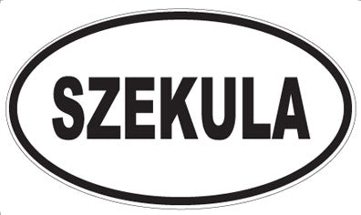 SZEKULA - Oval Sticker