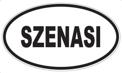 SZENASI - Oval Sticker