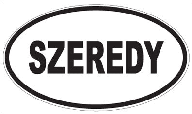 SZEREDY - Oval Sticker