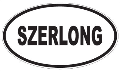 SZERLONG - Oval Sticker