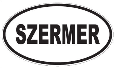 SZERMER - Oval Sticker