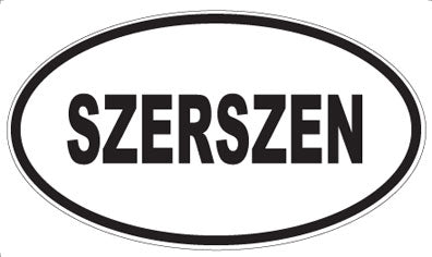 SZERSZEN - Oval Sticker