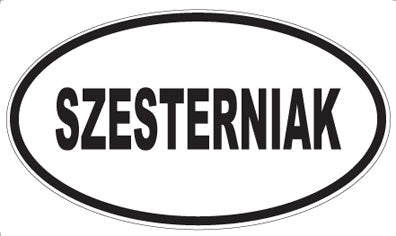 SZESTERNIAK - Oval Sticker