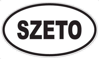 SZETO - Oval Sticker