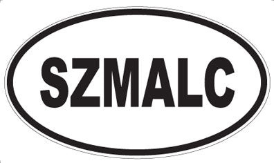 SZMALC - Oval Sticker