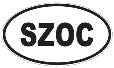 SZOC - Oval Sticker