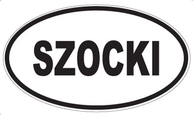 SZOCKI - Oval Sticker